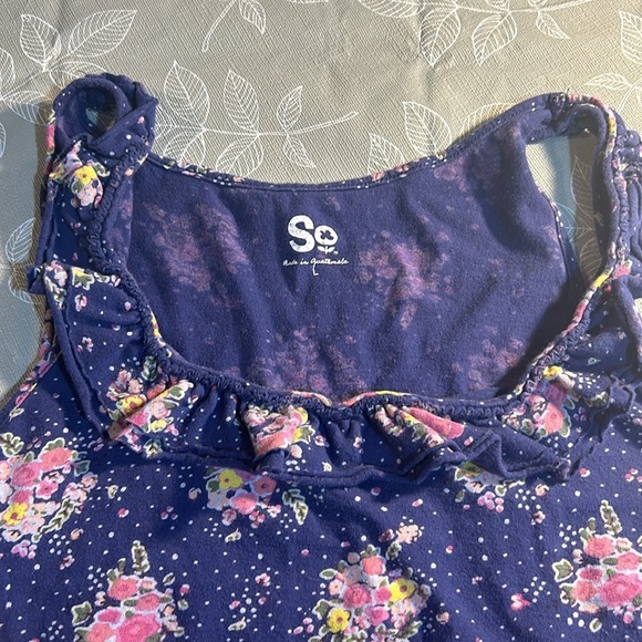 SO. Ladies Floral Tank Top. - Picture 4 of 5